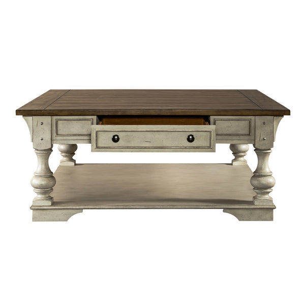 Liberty Furniture 498-OT1012 Drawer Square Cocktail Table