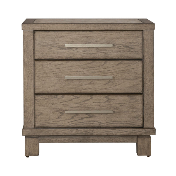Liberty Furniture 876-BR61 3 Drawer Night Stand w/ Charging Station