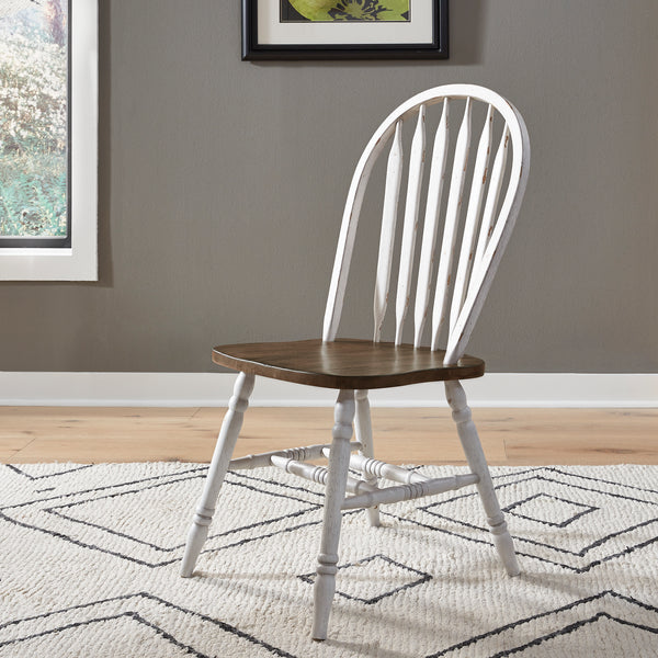 Liberty Furniture 186W-CD-5PDS 5 Piece Pedestal Table Set- White
