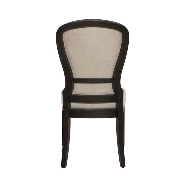 Liberty Furniture 615-C0501S-B Uph Tufted Back Side Chair - Black