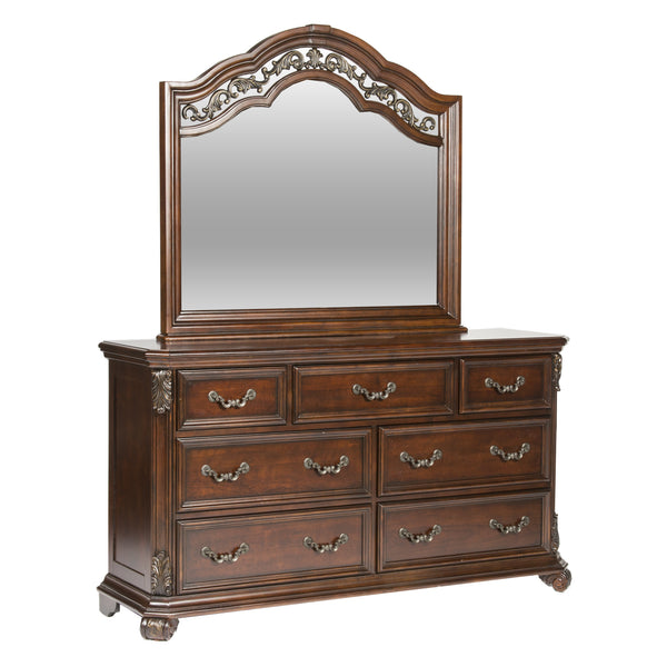 Liberty Furniture 737-BR-DM Dresser & Mirror