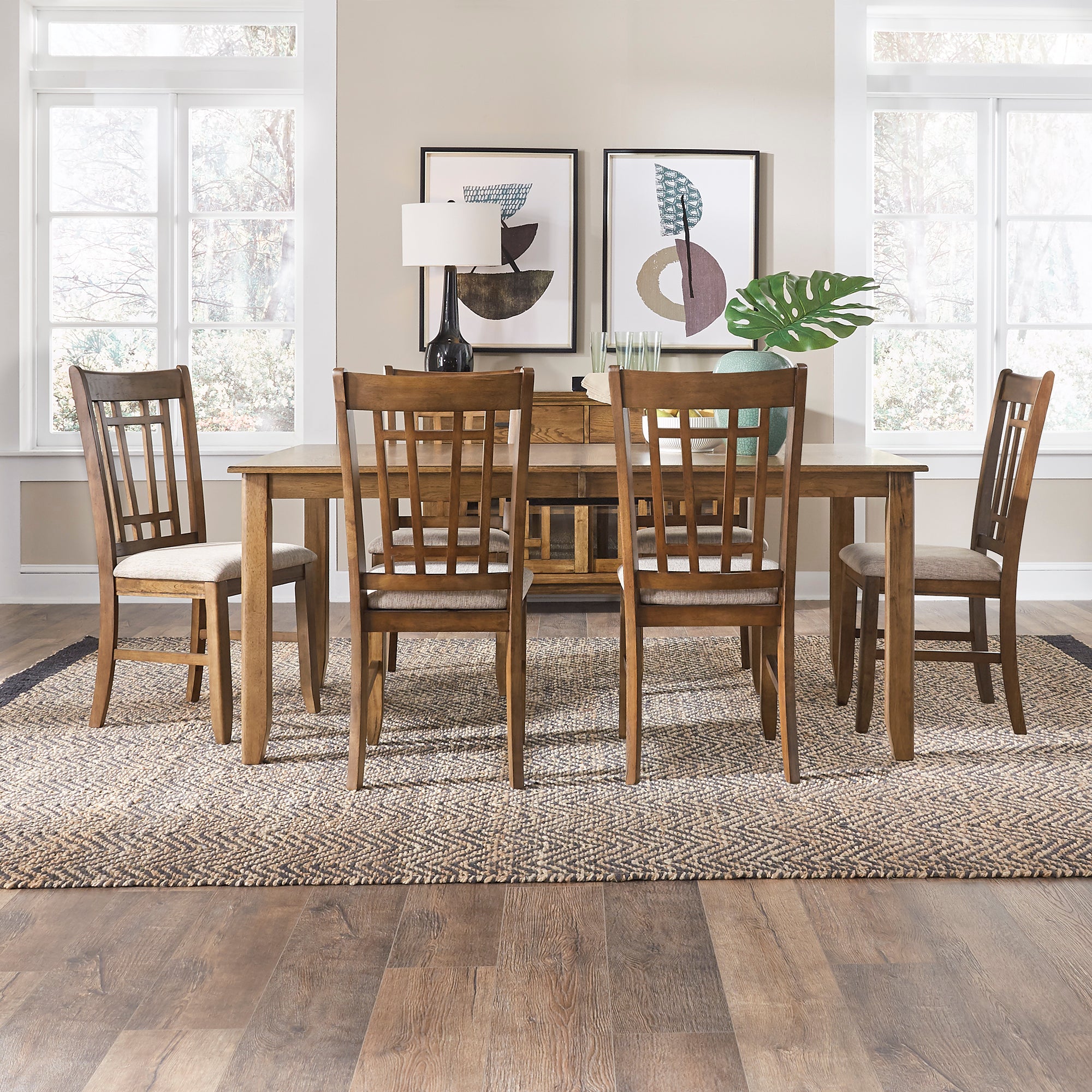 Liberty Furniture 227-CD-7RLS 7 Piece Rectangular Table Set