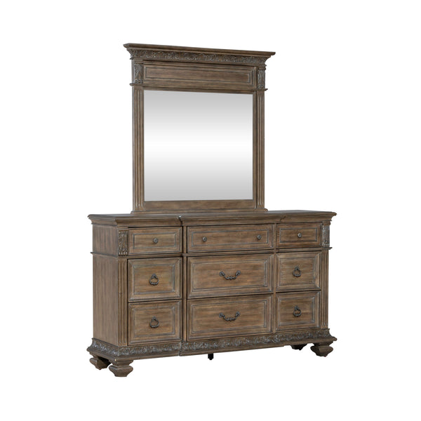 Liberty Furniture 502-BR-DM Dresser & Mirror